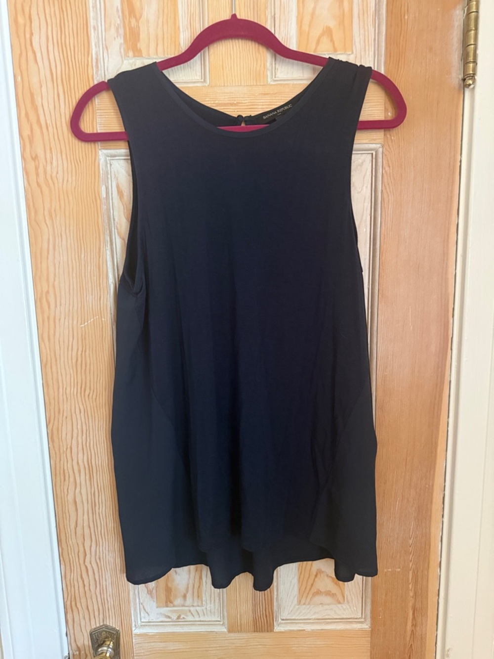 Banana Republic Navy Sleeveless Tank Top